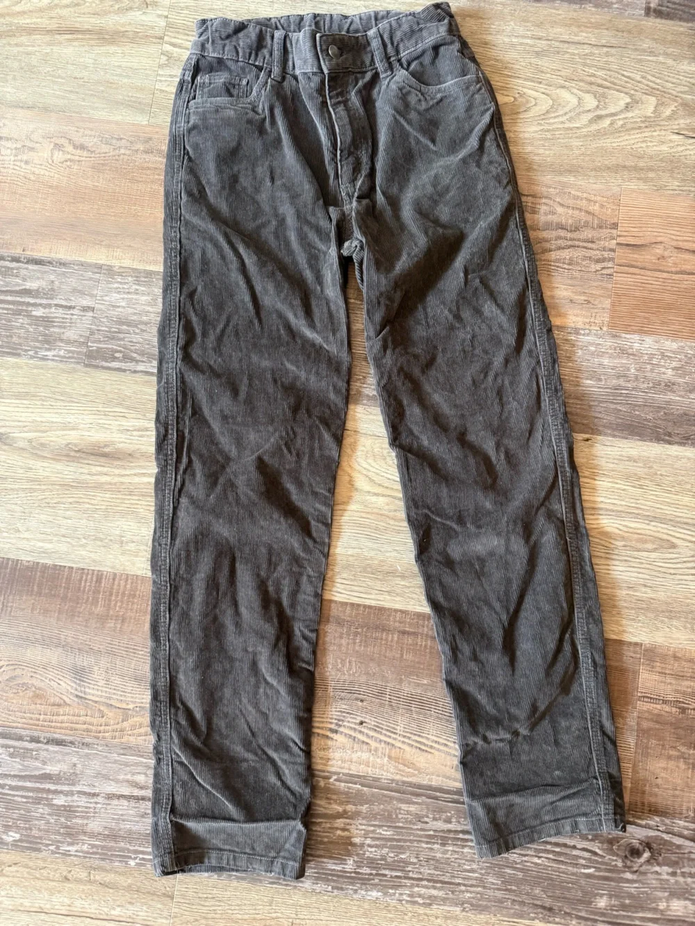 Boys Hanna Andersson Dark Gray Corduroy Pants